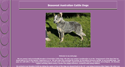 Desktop Screenshot of beauvestcattledogs.com