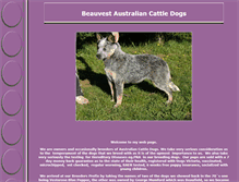 Tablet Screenshot of beauvestcattledogs.com